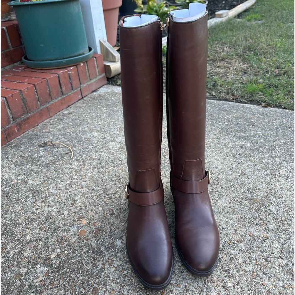 Coach leather boots